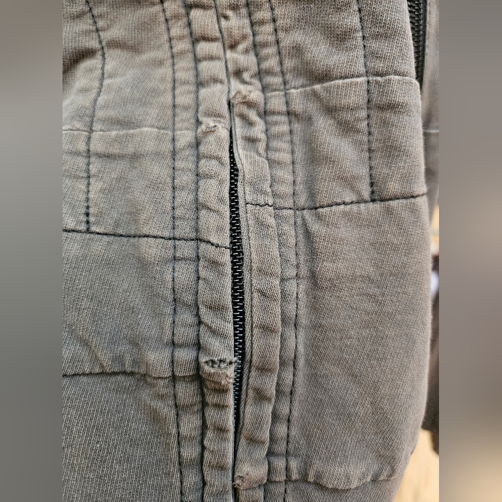DEMOBAZA MEN S18 REUNION Hoodie Fit Portal Gray Distressed Jacket M - Picture 15 of 16